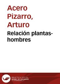 Relación plantas-hombres