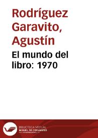 El mundo del libro: 1970