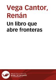 Un libro que abre fronteras