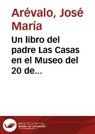 Un libro del padre Las Casas en el Museo del 20 de julio