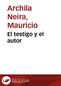 El testigo y el autor