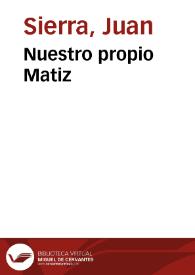 Nuestro propio Matiz