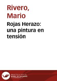 Rojas Herazo: una pintura en tensión