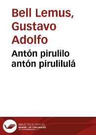 Antón pirulilo antón pirulilulá