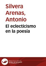 El eclecticismo en la poesía