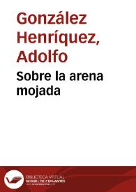 Sobre la arena mojada