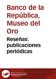 Reseñas: publicaciones periódicas