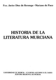 Historia de la literatura murciana