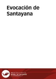 Evocación de Santayana