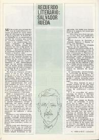 Recuerdo literario: Salvador Rueda