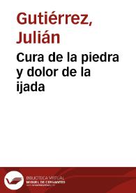 Cura de la piedra y dolor de la ijada