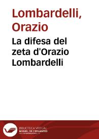 La difesa del zeta d'Orazio Lombardelli