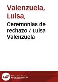 Ceremonias de rechazo