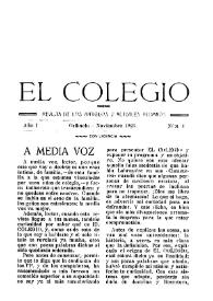 El Colegio : Revista de los Antiguos y Actuales Alumnos