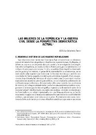 Las mujeres de la República y la Guerra Civil  desde la perspectiva democrática actual