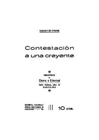 Contestación a una creyente