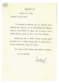 Carta de Max Aub a Camilo José Cela. México, 2 de julio de 1959