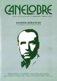 Canelobre, 63 (verano 2014). Germán Bernácer y la Edad de Plata en Alicante