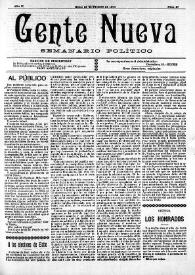 Gente Nueva : Semanario independiente (Elche)

. Año II, núm. 27, 28 de febrero de 1904