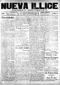 Nueva Illice (1913-1927). Núm. 14, 13 de septiembre de 1913