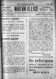 Nueva Illice (1913-1927). Núm. 299, 3 de febrero de 1918