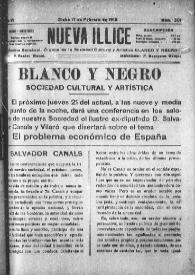 Nueva Illice (1913-1927). Núm. 301, 17 de febrero de 1918