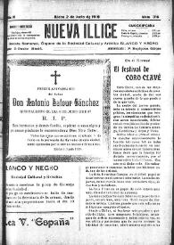 Nueva Illice (1913-1927). Núm. 316, 2 de junio de 1918