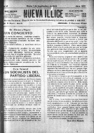 Nueva Illice (1913-1927). Núm. 328, 1 de septiembre de 1918