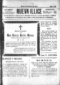 Nueva Illice (1913-1927). Núm. 346, 19 de enero de 1919