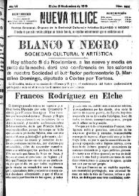 Nueva Illice (1913-1927). Núm. 386, 8 de noviembre de 1919