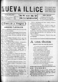 Nueva Illice (1913-1927). Núm. 427, 5 de septiembre de 1920