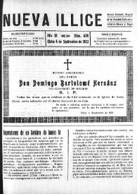 Nueva Illice (1913-1927). Núm. 476, 4 de septiembre de 1921