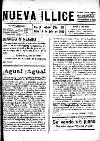 Nueva Illice (1913-1927). Núm. 517, 9 de julio de 1922