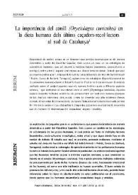 La importància del conill (Oryctolagus cuniculus) en la dieta humana dels últims caçadors-recol·lectors al sud de Catalunya