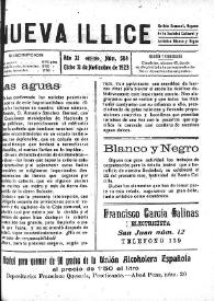 Nueva Illice (1913-1927). Núm. 584, 11 de noviembre de 1923