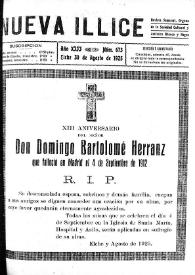 Nueva Illice (1913-1927). Núm. 673, 30 de agosto de 1925