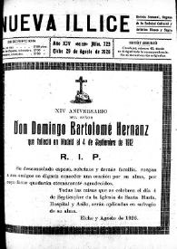 Nueva Illice (1913-1927). Núm. 723, 29 de agosto de 1926