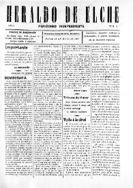 Heraldo de Elche :  Periódico Independiente. Núm. 2, 11 de mayo de 1907