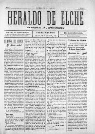 Heraldo de Elche :  Periódico Independiente. Núm. 3, 18 de mayo de 1907