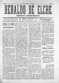 Heraldo de Elche :  Periódico Independiente. Núm. 7, 15 de junio de 1907