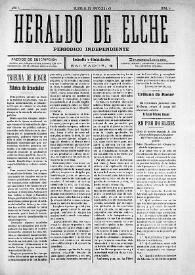 Heraldo de Elche :  Periódico Independiente. Núm. 8, 22 de junio de 1907