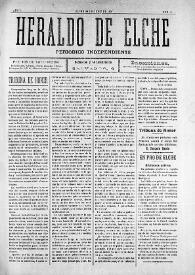 Heraldo de Elche :  Periódico Independiente. Núm. 9, 29 de junio de 1907