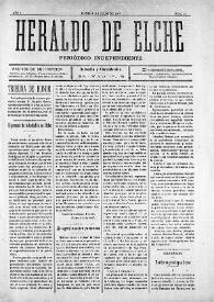 Heraldo de Elche :  Periódico Independiente. Núm. 10, 6 de julio de 1907