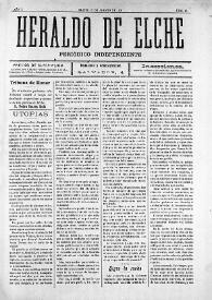 Heraldo de Elche :  Periódico Independiente. Núm. 15, 10 de agosto de 1907