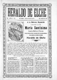 Heraldo de Elche :  Periódico Independiente. Núm. extraordinario, 15 de agosto de 1907