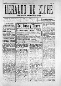 Heraldo de Elche :  Periódico Independiente. Núm. 38, 18 de enero de 1908