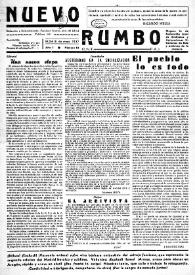 Nuevo Rumbo. CNT-FAI : Órgano de la Federación Local de Sindicatos y Agrupaciones Libertarias de Elda y Portavoz de la Comarca. Núm. 12, 8 de mayo de 1937