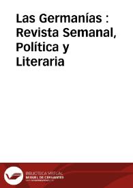 Las Germanías : Revista Semanal, Política y Literaria 