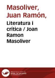 Literatura i crítica