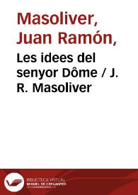 Les idees del senyor Dôme